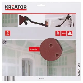 Комплект шкурки за шлайфане KREATOR KRT232504/ 5 бр.