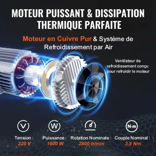 Електрически телфер VEVOR DD2200LBS21FT8V69V2/ 1 т/ 1600 W Електрически телфер VEVOR DD2200LBS21FT8V69V2/ 1 т/ 1600 W