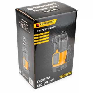 Потопяема помпа с поплавък POWERMAT PM-PDW-1600PT/ 1600W