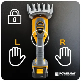 Акумулаторна градинска ножица 2 в 1 Powermat PM-ANTK-21VM/ 21V/ 2x2Ah