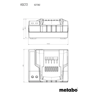 Зарядно устройство Metabo ASC72 12-18V Зарядно устройство Metabo ASC72 12-18V