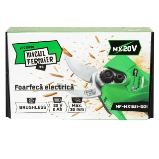 Акумулаторна градинска ножица Micul Fermier MF-MX1021-G01/ 20V/ 2Ah