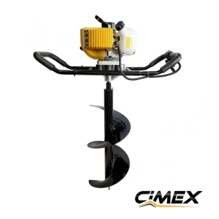 Бензинов свредел CIMEX EA300 + 3 свредла + удължител / 4,7 к.с / 150 / 250 / 300 мм