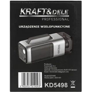 Многофункционално устройство прахосмукачка / стартер / помпа / духалка / фенерче / батерия KraftDele KD5498/ 5V/ 2A Многофункционално устройство прахосмукачка / стартер / помпа / духалка / фенерче / батерия KraftDele KD5498/ 5V/ 2A