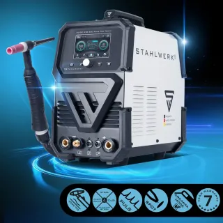 Инверторен заваръчен апарат STAHLWERK AC/DC TIG 200 Pulse Pro Touch/ 200А Инверторен заваръчен апарат STAHLWERK AC/DC TIG 200 Pulse Pro Touch/ 200А