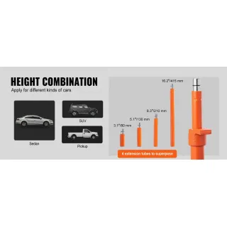 Комплект за ремонт на автомобилни каросерии VEVOR Porta Power/ 4 т Комплект за ремонт на автомобилни каросерии VEVOR Porta Power/ 4 т