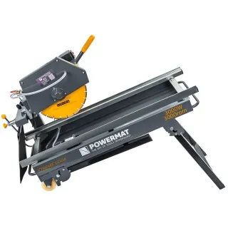 Настолен циркуляр за тухли/камък/бетон Powermat PM-PDB-3000M/ 3 kW/ 350 мм