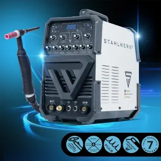 Инверторен комбиниран апарат STAHLWERK AC/DC TIG 200 Pulse ST/ 200A