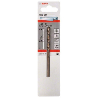 Свредло HSS-Co DIN 338 за метал на Bosch 5.5 mm Свредло HSS-Co DIN 338 за метал на Bosch 5.5 mm