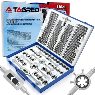 Комплект метчици и плашки TAGRED TA4016/ 110 бр.