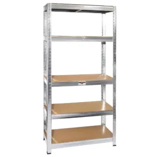 Метален стелаж REXXER RM-02-200/ 5 MDF рафта/ 175 кг/рафт Метален стелаж REXXER RM-02-200/ 5 MDF рафта/ 175 кг/рафт
