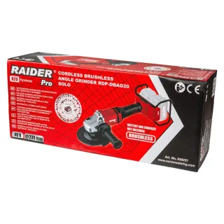 Акумулаторен ъглошлайф Raider RDP-DBAG20/ 40V