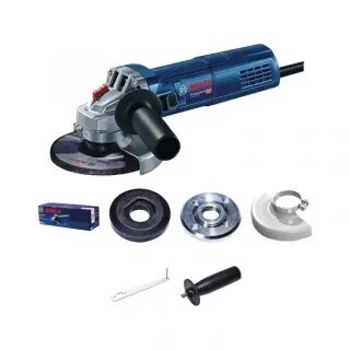 ПРОМО ПАКЕТ! Ъглошлайф Bosch GWS 9-125 S/ 125мм + приставка RED TECHNIC RTSSPKA0142 + диск RED TECHNIC RTTDM0102 125мм