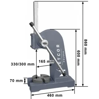 Ръчна преса  METCOR AP3/ 3 т