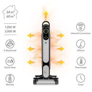 Конвектор TROTEC TCH 2050 E/ с термостат и дисплей/ 2000W