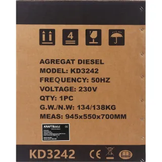Дизелов генератор KraftDele KD3242/ 7kW/ 230V/ + ATS