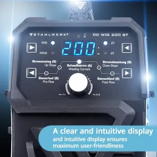 Комбинирана заваръчна машина 2 в 1 STAHLWERK DC TIG 200 ST/ 200A