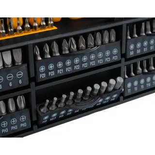 Комплект отвертки, битове, вложки и шестограми Powermat PM-ZW-132ZN/ 132 бр. Комплект отвертки, битове, вложки и шестограми Powermat PM-ZW-132ZN/ 132 бр.