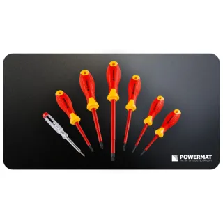 Комплект изолирани отвертки и фазомер Powermat PM-ZW-7ZI/ 7 бр. Комплект изолирани отвертки и фазомер Powermat PM-ZW-7ZI/ 7 бр.