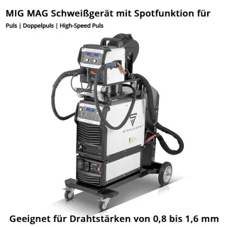 Заваръчен апарат STAHLWERK MIG MAG 350 DP/ 400V/ 350A Заваръчен апарат STAHLWERK MIG MAG 350 DP/ 400V/ 350A