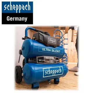 Компресор безшумен Scheppach HC20Si-TWIN / 750W