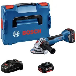 Акумулаторен ъглошлайф Bosch GWS 18V-10 P + L-Boxx/ 18V/ 2x5Ah