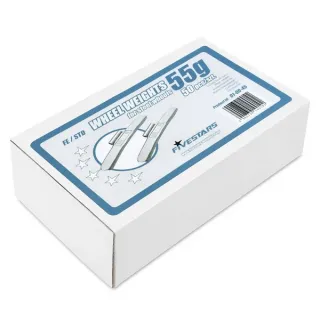 Тежести за баланс на стоманени джанти FIVESTARS 01-00-45/ 55 гр - 50 бр. Тежести за баланс на стоманени джанти FIVESTARS 01-00-45/ 55 гр - 50 бр.