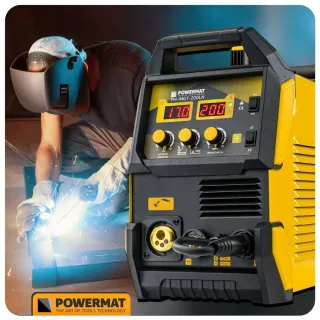 Инверторен заваръчен апарат POWERMAT PM-IMGT-200LN/ 200A Инверторен заваръчен апарат POWERMAT PM-IMGT-200LN/ 200A