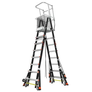Стълба с предпазен кош Little Giant Adjustable Safety Cage 8-14/ 244-427см