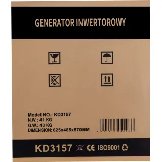 Инверторен генератор KraftDele KD3157/ 4.5kW/ 230V/ 3.7 л Инверторен генератор KraftDele KD3157/ 4.5kW/ 230V/ 3.7 л
