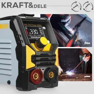 ПРОМО ПАКЕТ! Заваръчна маска STAHL The Welding Helmet -True Color DIN 9-13 + Инверторен заваръчен апарат KraftDele KD3430/ 330A