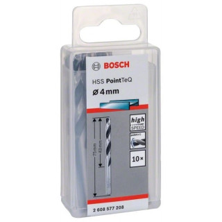 Свредло HSS за метал PoinTec 4.0 mm на Bosch комплект 10 бр.