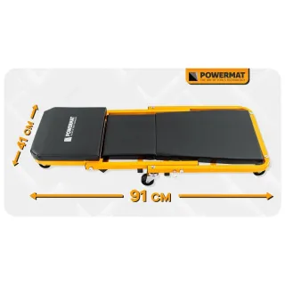 Автомонтьорска лежанка и стол 2 в 1 Powermat PM-LWS-150T/ 150 кг