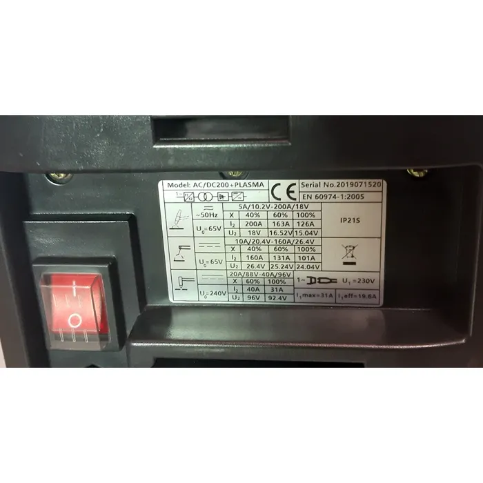 Аргонов апарат 4 в 1 TIG TAG TIG200 AC/DC/ 5.7kVA