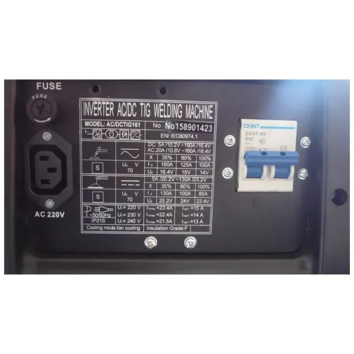 Аргонов апарат TIG TAG TIG ACDC 161/ 230V