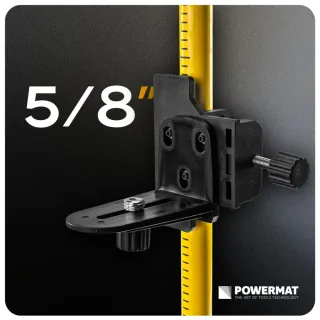 Телескопичен прът със стойка за лазерен нивелир Powermat PM-TPLK-3M/ 3 м