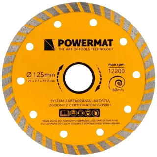 Ръчен циркуляр за рязане на плочки POWERMAT PM-PDG-1400T/ 1400 W
