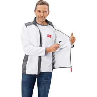 Акумулаторно подгряващо поларено яке FLEX TF White 10.8/18.0 М Men/ 10.8V/18V Акумулаторно подгряващо поларено яке FLEX TF White 10.8/18.0 М Men/ 10.8V/18V