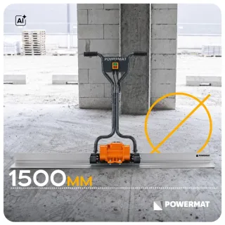 Вибромастар с дъска 1.5 м Powermat PM-ELW-200T/ 200W