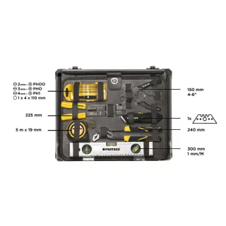 Куфар с инструменти PROTECO 420411129/ 129 части