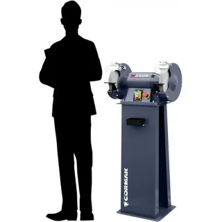 Двоен настолен шмиргел CORMAK M200S/ 400V/ 900W