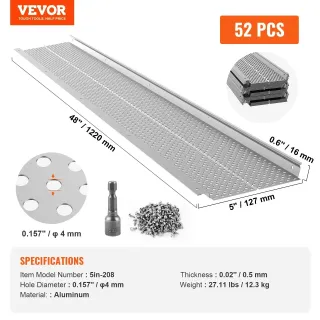 Предпазител за улуци VEVOR 5in-208/ 63 м Предпазител за улуци VEVOR 5in-208/ 63 м