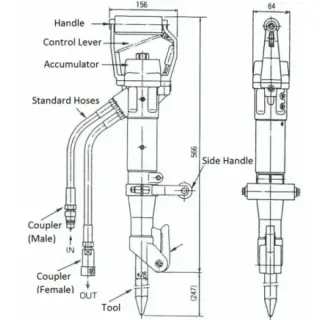 Хидравличен чук Maruzen BH 112V/ 20 л/мин