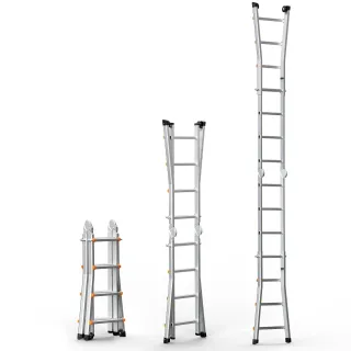 Телескопична сгъваема стълба VEVOR KMP404D/ 4.67 м Телескопична сгъваема стълба VEVOR KMP404D/ 4.67 м