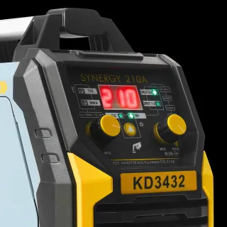 Инверторен заваръчен апарат KraftDele KD3432/ 210A Инверторен заваръчен апарат KraftDele KD3432/ 210A