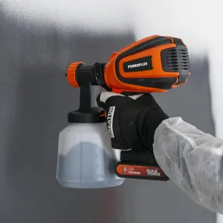Акумулаторен пистолет за боядисване + аксесоари Power Plus POWDP7058/ 20V Акумулаторен пистолет за боядисване + аксесоари Power Plus POWDP7058/ 20V