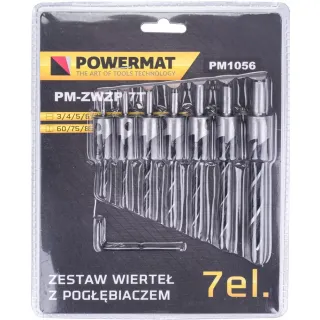 Комплект свредла за дърво Powermat PM-ZWZP-7T/ 7 бр.