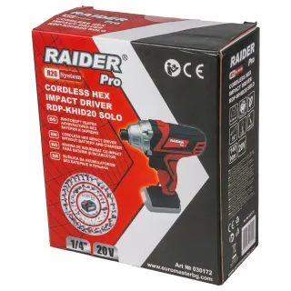 Акумулаторен ударен винтоверт Raider RDP-KHID20 R20/ 20V