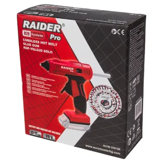 Акумулаторен пистолет за топло лепене Raider RDP-YGLG20 R20/ 20V