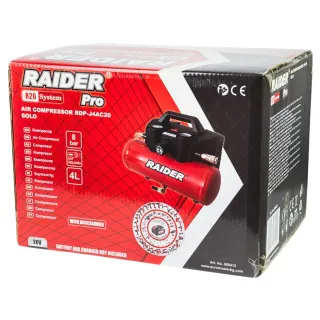 Акумулаторен компресор за въздух RAIDER RDP-J4AC20 R20/ 20V